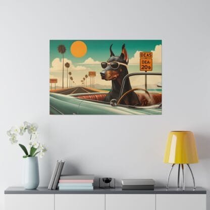 The Dobe´s Matte Canvas, Stretched, 0.75" - Cadillac - Image 12