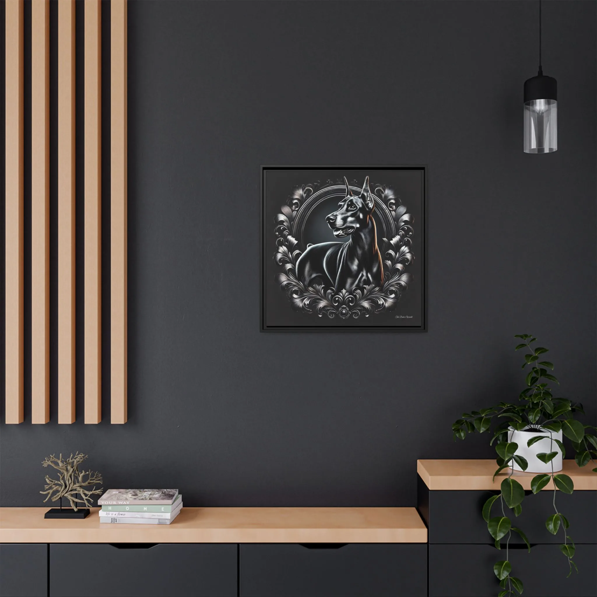 The Dobe Matte Canvas, Black Frame - Doberman Luxory - Image 28