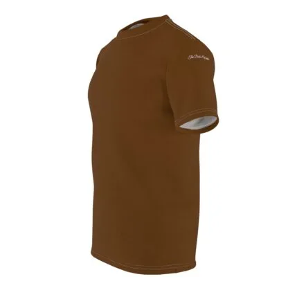 The Dobes Unisex Cut & Sew Tee (AOP) - Watching You - brown - Image 4