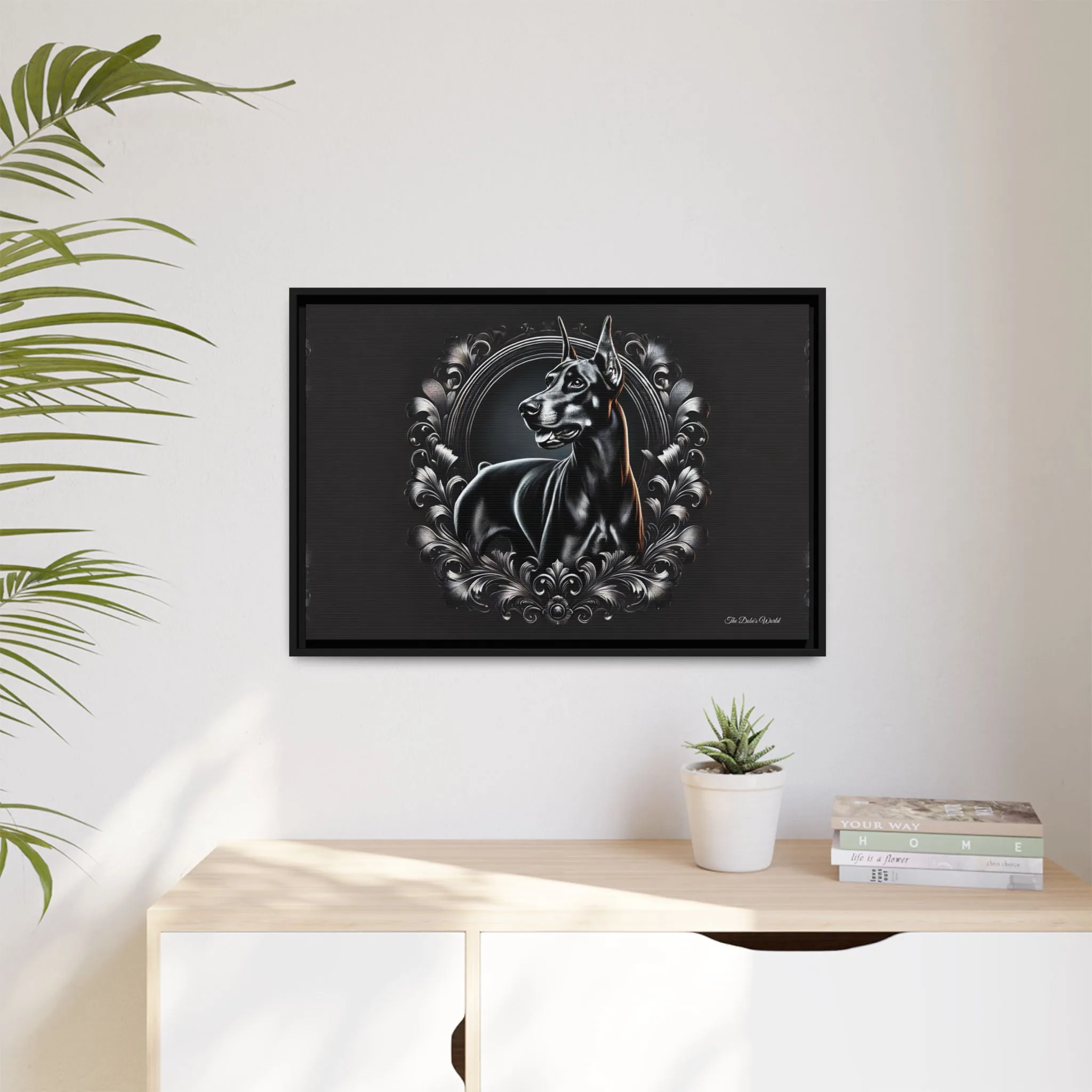 The Dobe Matte Canvas, Black Frame - Doberman Luxory - Image 11
