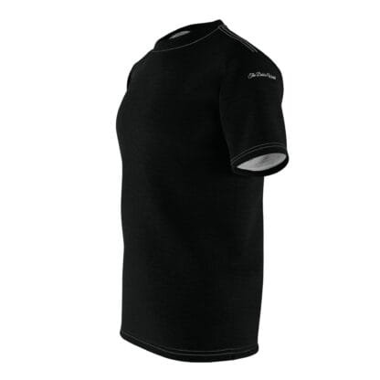 The Dobe's Unisex Cut & Sew Tee (AOP) - Watching You - black - Image 4