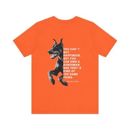 The Dobes Unisex Jersey Short Sleeve Tee - You can´t buy happiness - dark