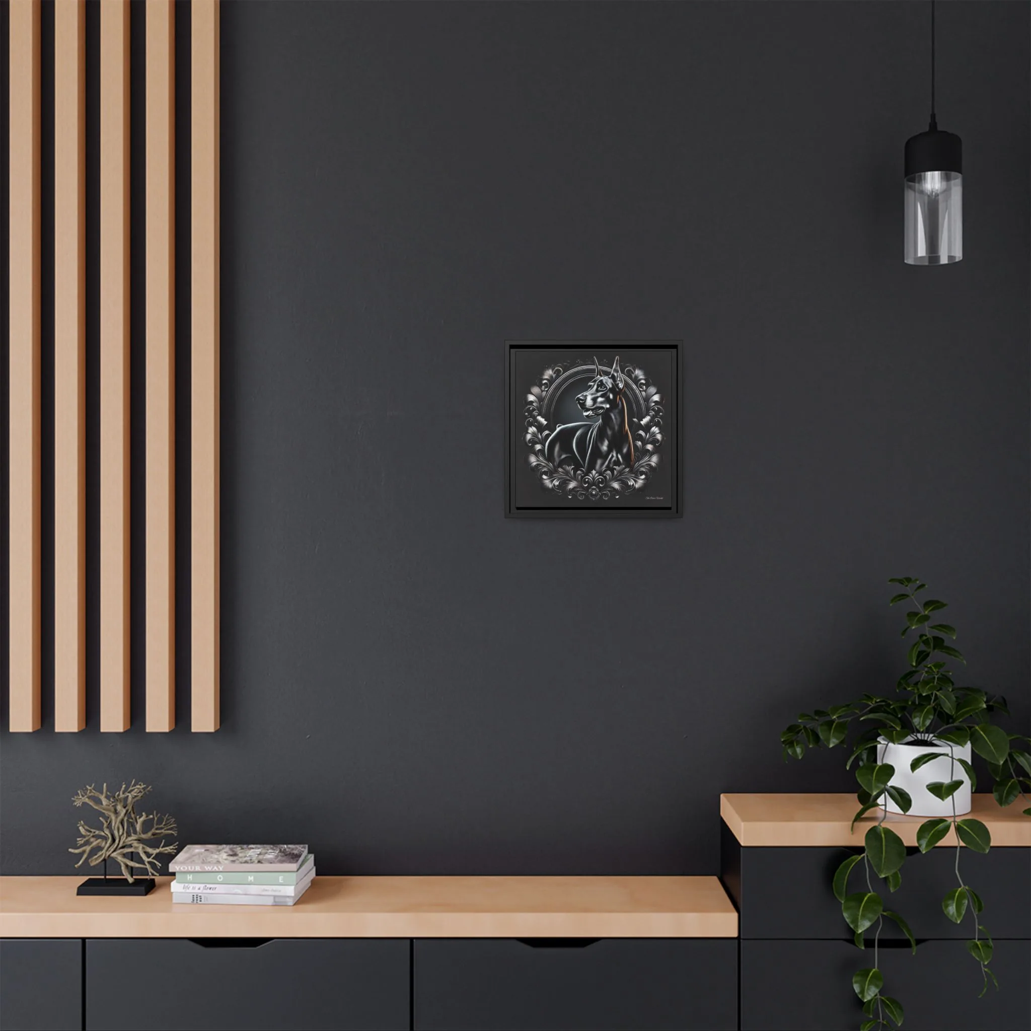 The Dobe Matte Canvas, Black Frame - Doberman Luxory - Image 24