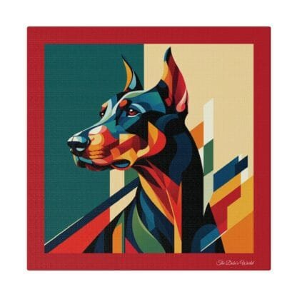 The Dobe´s Matte Canvas, Stretched, 0.75" - Art Deco - red - Image 13