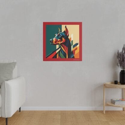 The Dobe´s Matte Canvas, Stretched, 0.75" - Art Deco - red - Image 7