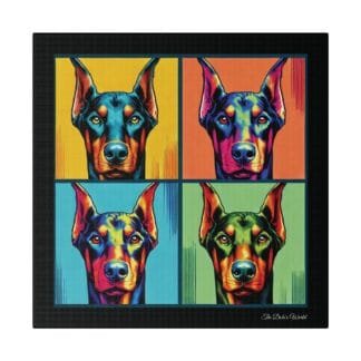 The Dobe´s Matte Canvas, Stretched, 0.75" - Four - black