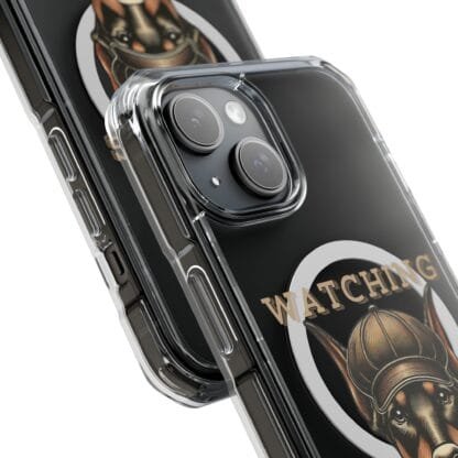 Doberman Magnetic Clear Impact Cases - iPhone - Watching You - Image 9
