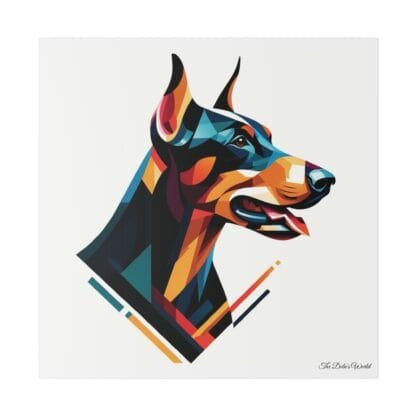 Doberman Matte Canvas, Stretched, 0.75" - Doberman Art II - Image 2