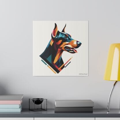 Doberman Matte Canvas, Stretched, 0.75" - Doberman Art II - Image 8