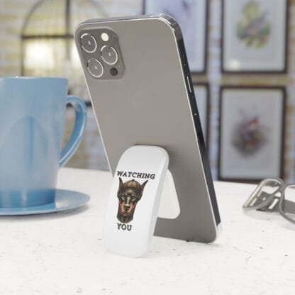 Doberman Phone Click-On Grip - Watching You - white - Image 7