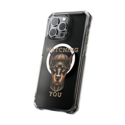 Doberman Magnetic Clear Impact Cases - iPhone - Watching You - Image 26