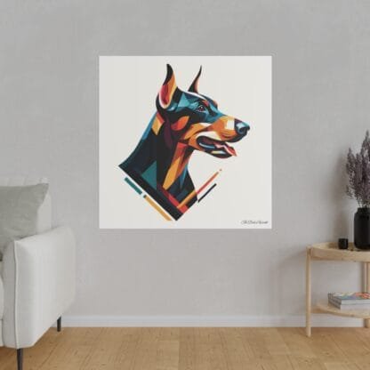 Doberman Matte Canvas, Stretched, 0.75" - Doberman Art II - Image 3