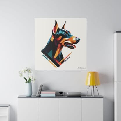 Doberman Matte Canvas, Stretched, 0.75" - Doberman Art II - Image 4