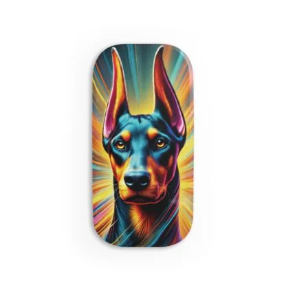 Doberman Phone Click-On Grip - Multicolor