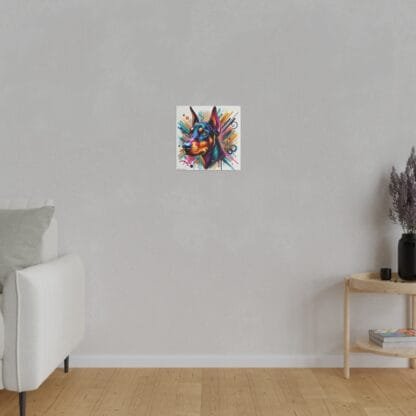 Doberman Matte Canvas, Stretched, 0.75" - Colored Guardian - Image 19