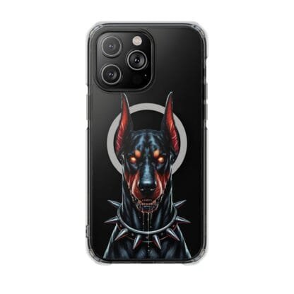 Doberman Magnetic Clear Impact Cases - iPhone - Scary - Image 43