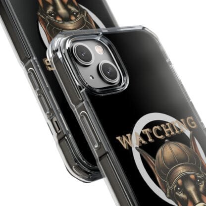 Doberman Magnetic Clear Impact Cases - iPhone - Watching You - Image 3