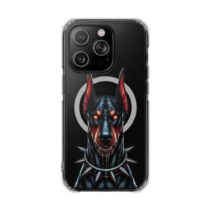 Doberman Magnetic Clear Impact Cases - iPhone - Scary - Image 31