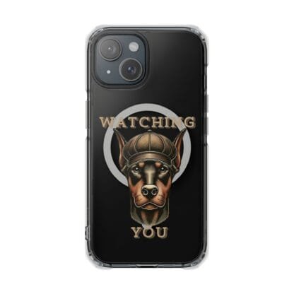 Doberman Magnetic Clear Impact Cases - iPhone - Watching You - Image 7