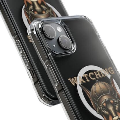 Doberman Magnetic Clear Impact Cases - iPhone - Watching You - Image 21