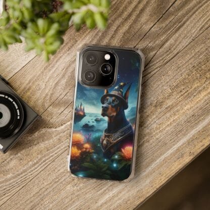 Doberman Magnetic Clear Impact Cases - iPhone - Magic - Image 36