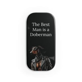 Doberman Phone Click-On Grip - Best Man
