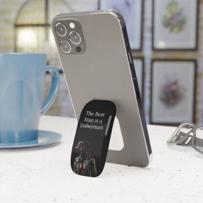 Doberman Phone Click-On Grip - Best Man - Image 2