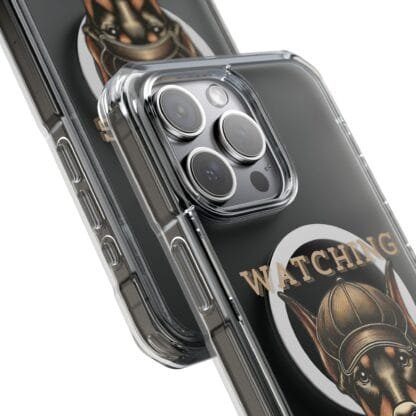Doberman Magnetic Clear Impact Cases - iPhone - Watching You - Image 27