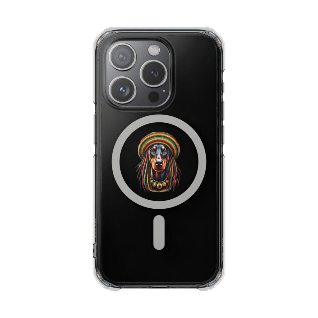 Doberman Magnetic Clear Impact Cases - iPhone - Jamaica