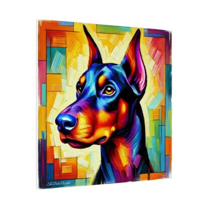 Doberman Matte Canvas, Stretched, 0.75" - brilliant colors - Image 2