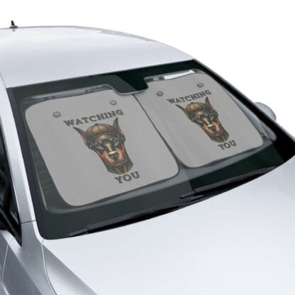 Doberman Car Sun Shades - Watching you - Image 10