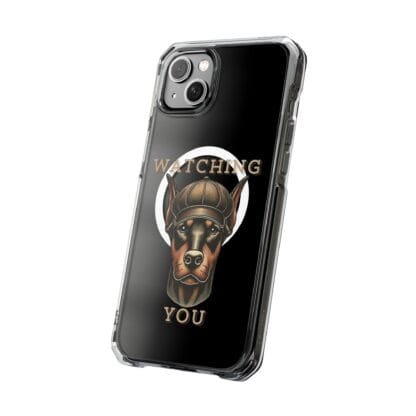 Doberman Magnetic Clear Impact Cases - iPhone - Watching You - Image 2