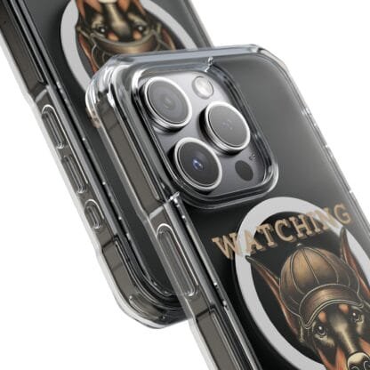 Doberman Magnetic Clear Impact Cases - iPhone - Watching You - Image 15