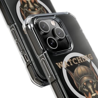 Doberman Magnetic Clear Impact Cases - iPhone - Watching You - Image 39